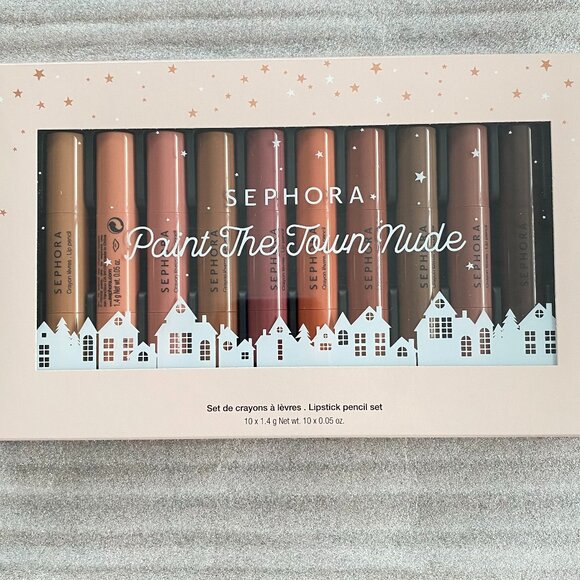 Sephora Collection Paint The Town Nude 10 Lip Pencil Set - Picture 1 of 5
